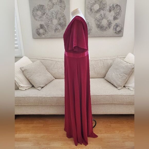 Beauty Emily Pleated Surplice Gown sz XXL - Picture 7 of 13